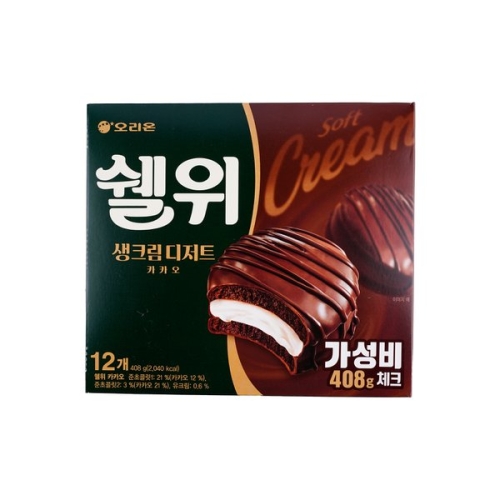 오리온  쉘위 카카오 408g