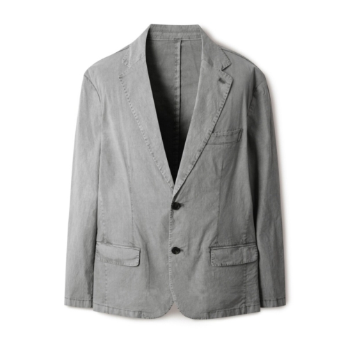 시리즈 코튼 린넨 가먼트 다잉 레귤러핏 자켓 SAJAM25521GYL