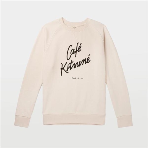 메종키츠네 카페 키츠네 로고 남녀공용 스웨트셔츠 SPCKU00300 LT