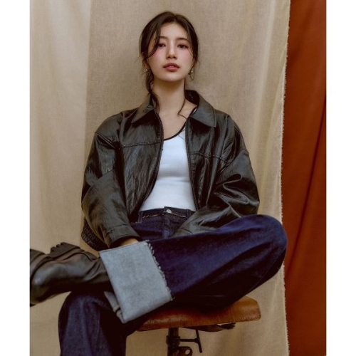 스터드 페이크 레더 자켓 YP4W7850YP4W7850 606134