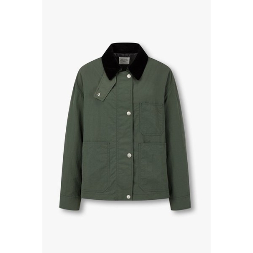 스튜디오톰보이 여성 코듀로이 카라배색 숏점퍼 9176113972