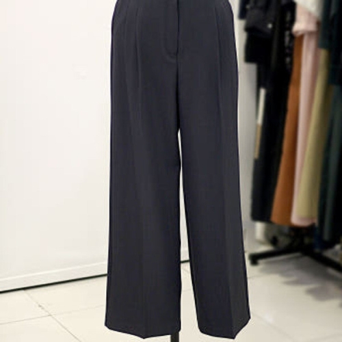 메종블랑쉬 히든 밴딩 투턱 포인트 와이드 통 슬랙스 팬츠 ARAM253JSL904