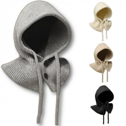 라일리 Rly 여성 겨울 바라클라바 니트 모자 그레이 모지 방 44669713