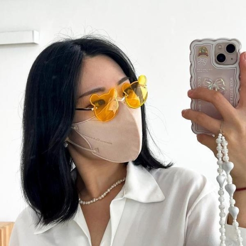 셀러허브 곰돌이 인싸 웃긴 선글라스 안경 6color 틴트 하트 파티 관종 인싸템 쓸데없는 S13173282