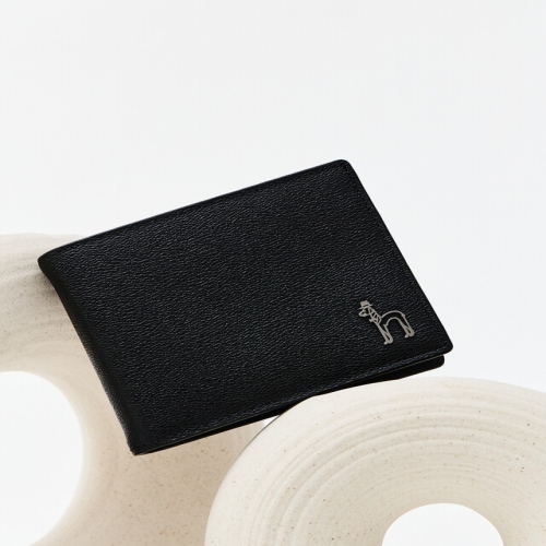 헤지스 남성 블랙 단색 소가죽 머니클립 WUWA5E174BK