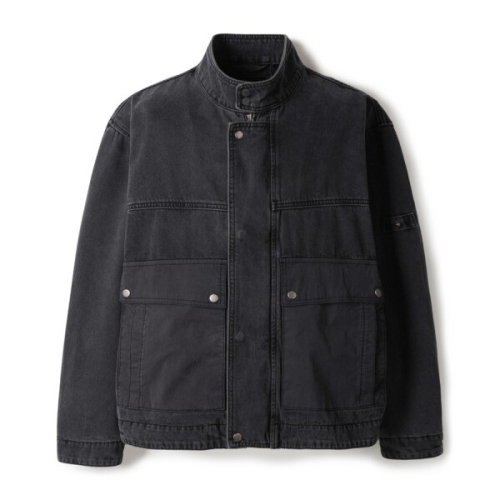 시리즈 데님 배색 포켓 점퍼_SAUAS25141BKX