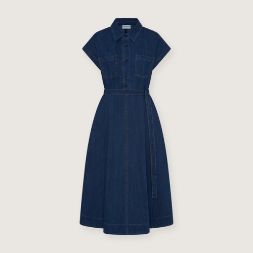 헬렌카민스키 에스티 벨티드 데님 드레스 LXSRWD00010