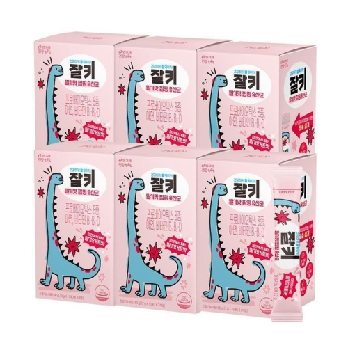 빙그레 잘키 딸기맛 팝핑 유산균 30포