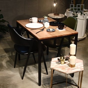 끌레오 2인용 원목 식탁 세트_테이블 식탁의자 2개 풀세트_CL058