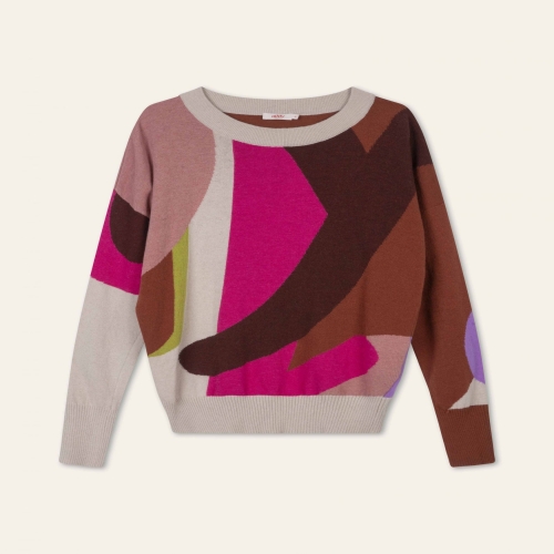 오일릴리 Oilily 가라오케 풀오버 인타르시아/아라비안 스파이스 480724