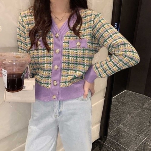 스타일 데일리 소개팅 Elf 가디건 미팅 여성 KYR-WFHCFF6