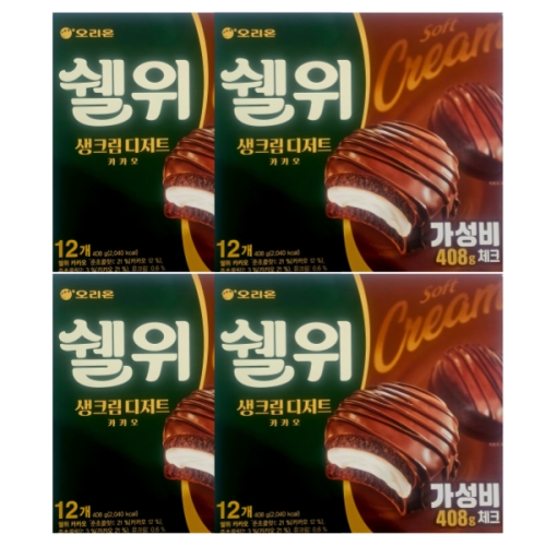 오리온  쉘위 카카오 408g