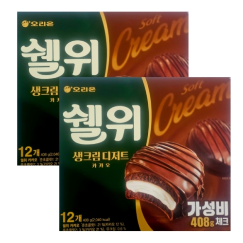 오리온  쉘위 카카오 408g