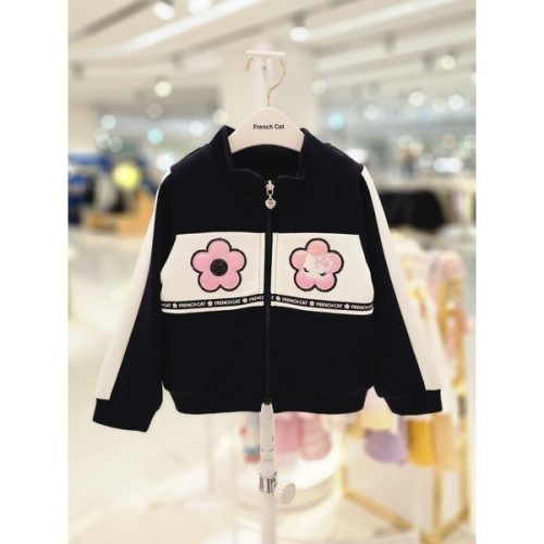 프렌치캣 티파니1 네이버 꽃 집업 점퍼 Q61DAJ010