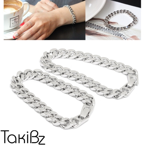 타키비즈  심플 블럭체인 팔찌