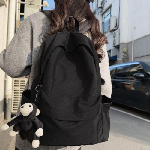 심플 가벼운 소재 다용도 베이직 백팩 디자인 학생백 WFLO2IT