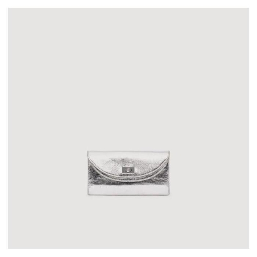 산드로 맘보 가죽 클러치 Argent SFASA01676