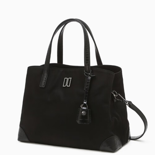 닥스 블랙 크로커 소가죽나일론 토트백 MDCBA6E053BK