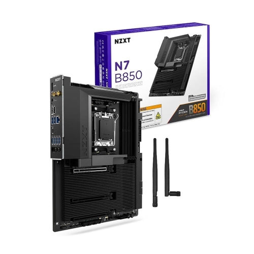 시리즈 NZXT N7 B650E N7-B65XT-W1 AMD B650 칩셋 AMD 7000 CPU 지원 ATX 게이밍 마더보드 통..