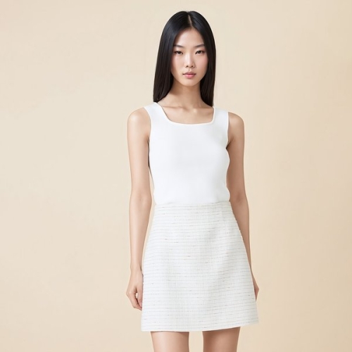 LYNN 라인어디션 BY 베이니크 트위드 스커트 NGSKOC8200