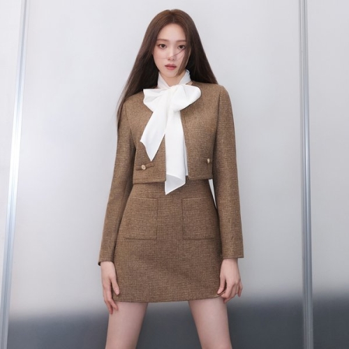 LYNN 라인 BY 리본타이 자켓 원피스 이성경 착용 NWOPOK0100