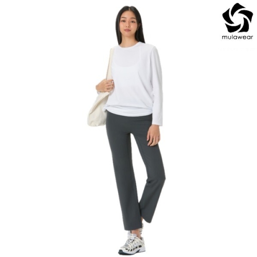 뮬라웨어 여성 스트레이트 실루엣 레깅스 AWWELG002-DGY-YDP
