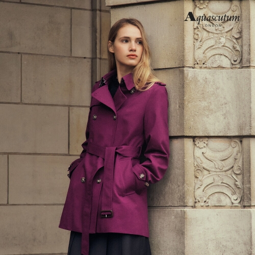 아쿠아스큐텀 여성 하프 트렌치 코트 WZCA2Q0B