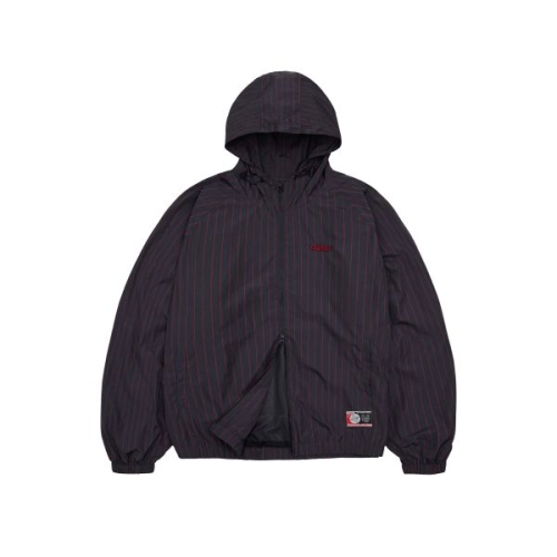 트윈스 1993스튜디오 LG x1993스튜디오 핀 스트라이프 후드 윈드브레이커_블랙 977518