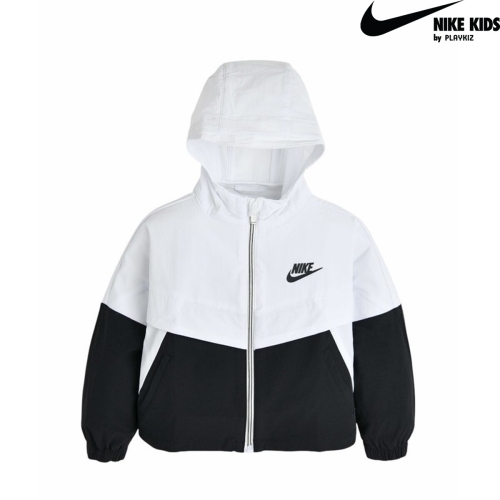 나이키키즈 플레이키즈 홑겹 컬러블럭 윈드러너 자켓 아이보리 1-7세 A252JK163P