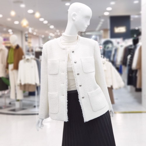 Ab.f.z 클래식 하프 포켓 트위드 자켓 FSPQA1J01B