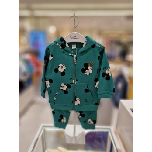 디즈니베이비 아가방 가을초겨울 활동복선호 미키 그린 후드 집업 세트 79S123005GN