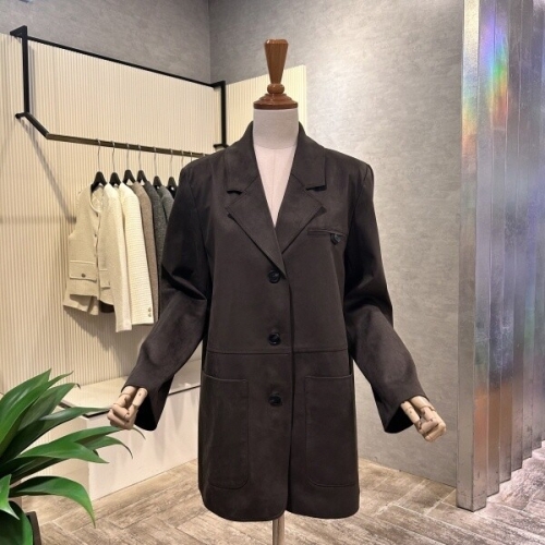 Ab.f.z 싱글 카라 스웨이드 자켓 AOA5HL031