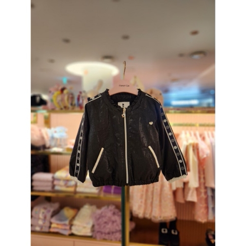 프렌치캣 5 블랙꽃테잎화섬점퍼 Q61DAJ090