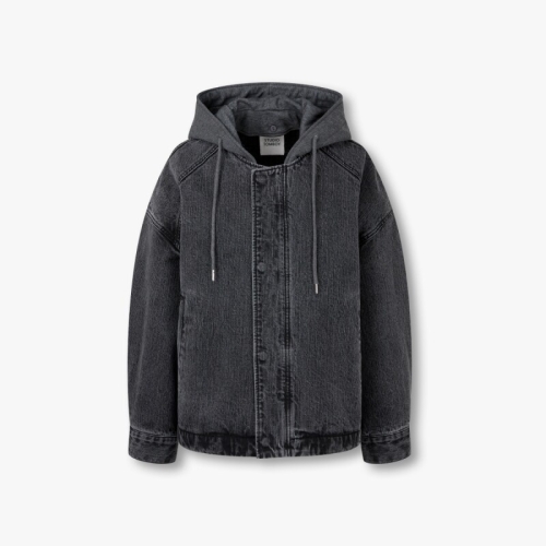 스튜디오톰보이 여성 데님 후드 찰부착 점퍼 9176113971