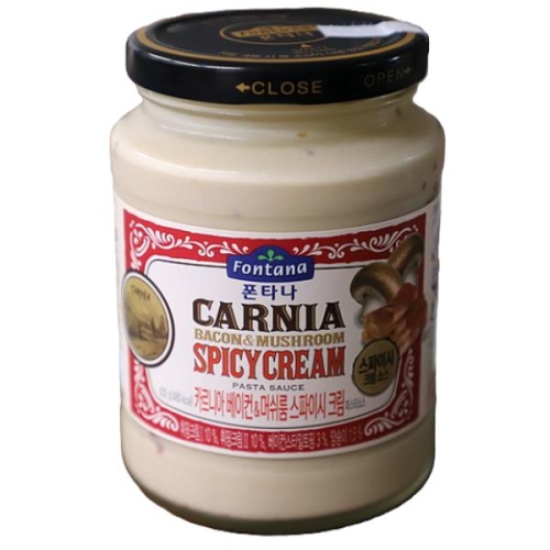 폰타나 카르니아 베이컨 머쉬룸 스파이시 크림 파스타소스 430g
