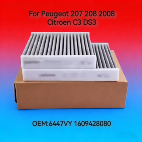 푸조  6447VY 1609428080 207 시트로엥 C3 DS3 차량용 캐빈 에어컨 필터 꽃가루
