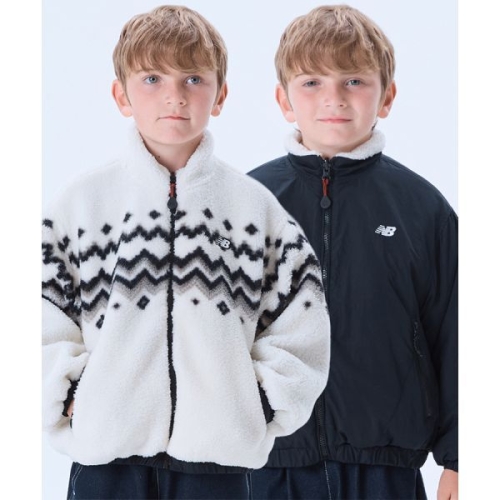 뉴발란스 BOGLE CREW_리버서블 아동 덤블 자켓 NK9DF4601U39