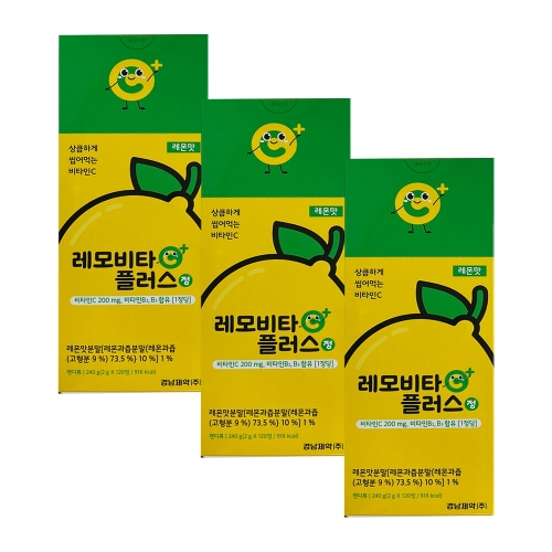 경남제약 레모비타플러스정 레몬맛 120정