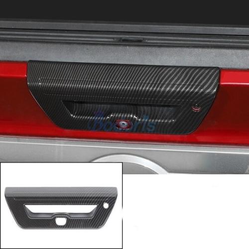 포드 F150 랩터 2017-2019 테일 게이트 핸들 커버 볼 스티커 실버 카본 파이버 컬러 자동차 악세사리