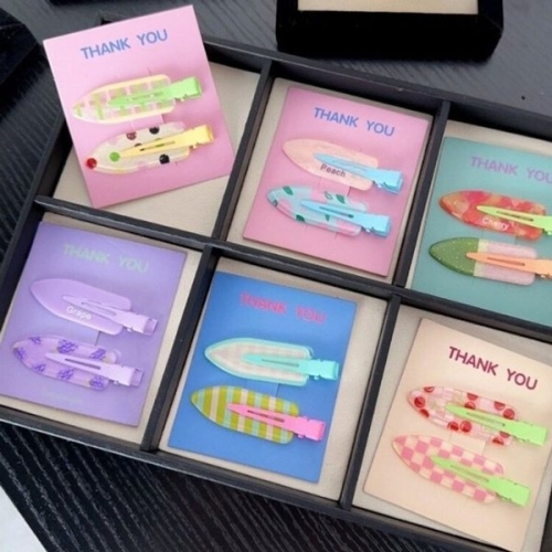 큐티 머리핀 옆머리 앞머리핀 학생 어린이 메이크업 헤어핀 1개 WFLQJ53