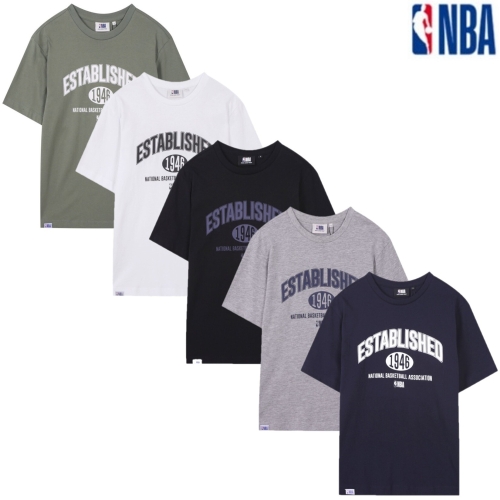 NBA N159ST262P 남녀공용 반팔티 티셔츠 라운드티 레터링 빅사이즈