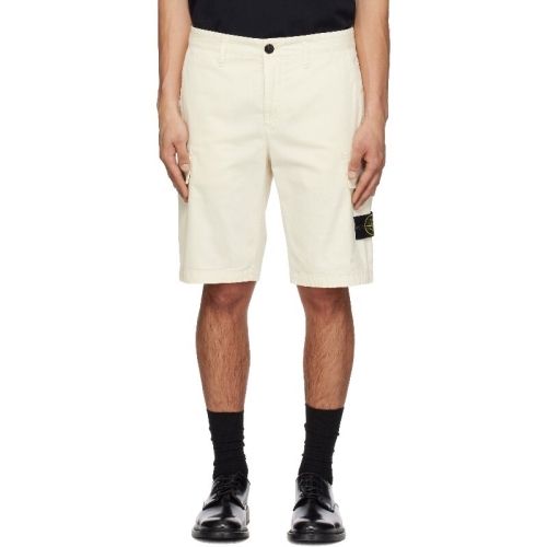 스톤아일랜드 반바지 오프 화이트 L100018 카고 쇼츠 261828M193002