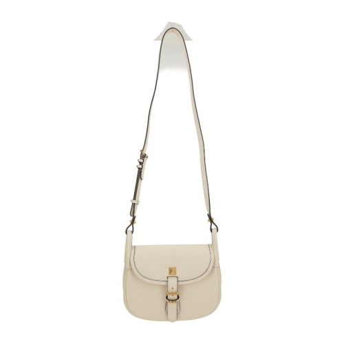 발렌티노 버터 화이트 가죽 메탈 스터드 플랩 크로스백 8W2B0T08 FEFREN