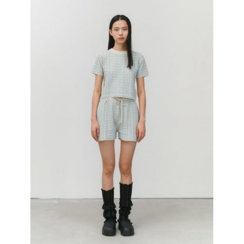 아모멘토 부클 로고 숏츠 스카이 블루 1922554