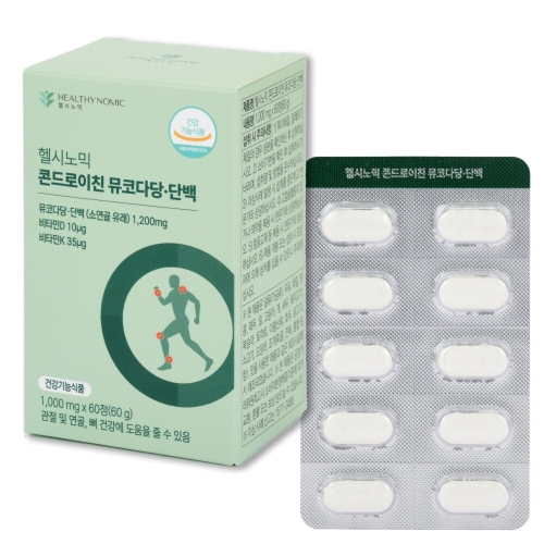 신비바이오 헬시노믹 콘드로이친 뮤코다당 단백 1200 60정