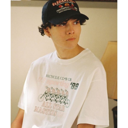 곤니치와봉쥬르 어스 스포르팅 티 화이트/핑크 1912094