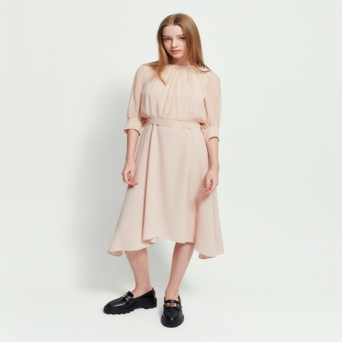 질스튜어트 뉴욕 여성 핑크 레이어드 7부소매원피스 WJDR5B700P1