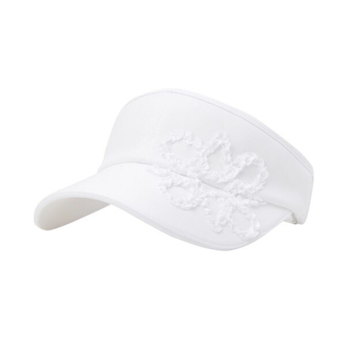 세인트앤드류스  별 로고 프릴 자수 썬바이저 821F1CP052_BK