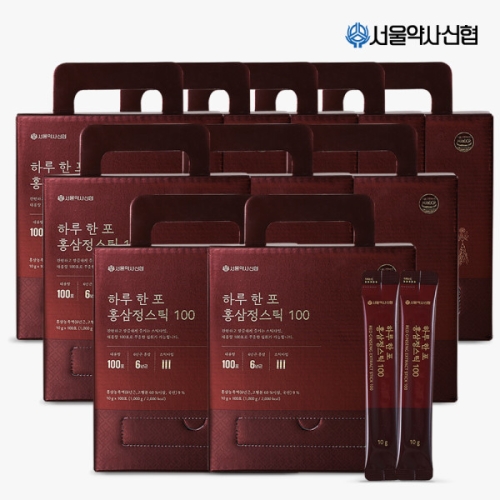 서울약사신협 하루 한 포 홍삼정스틱100 10g 100포