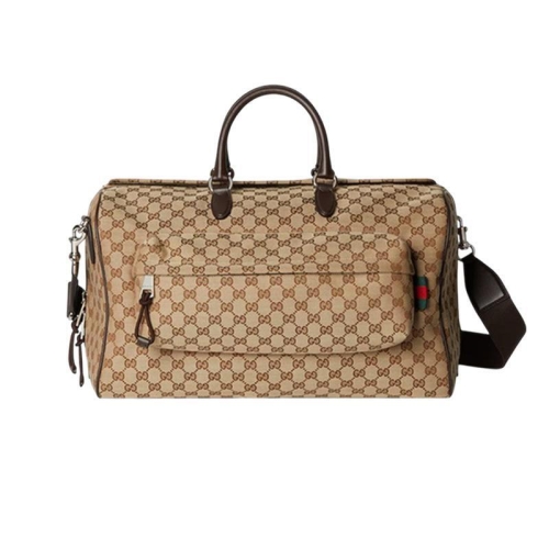 구찌 오리지널 미디엄 GG 캔버스 더플백 802095